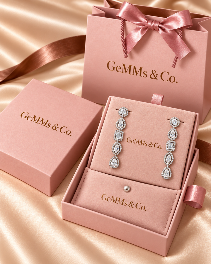 18ct Lab-Grown Diamond Fancy-Shape Drop Earrings