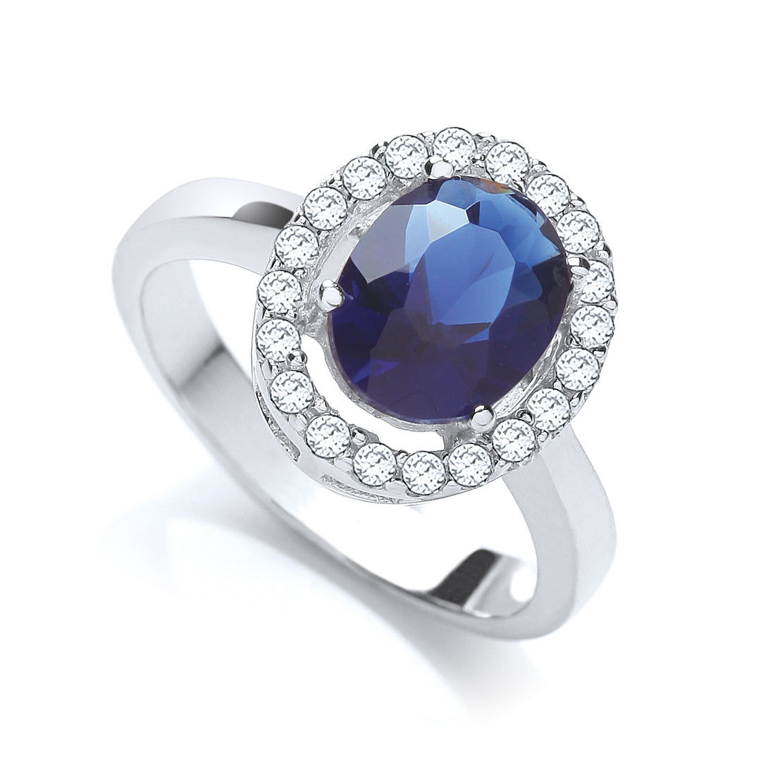 Lady Diane ring sapphire silver