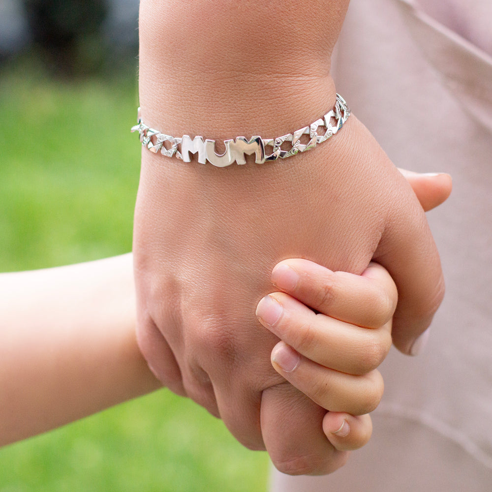 mum silver bracelets for mothers day 
