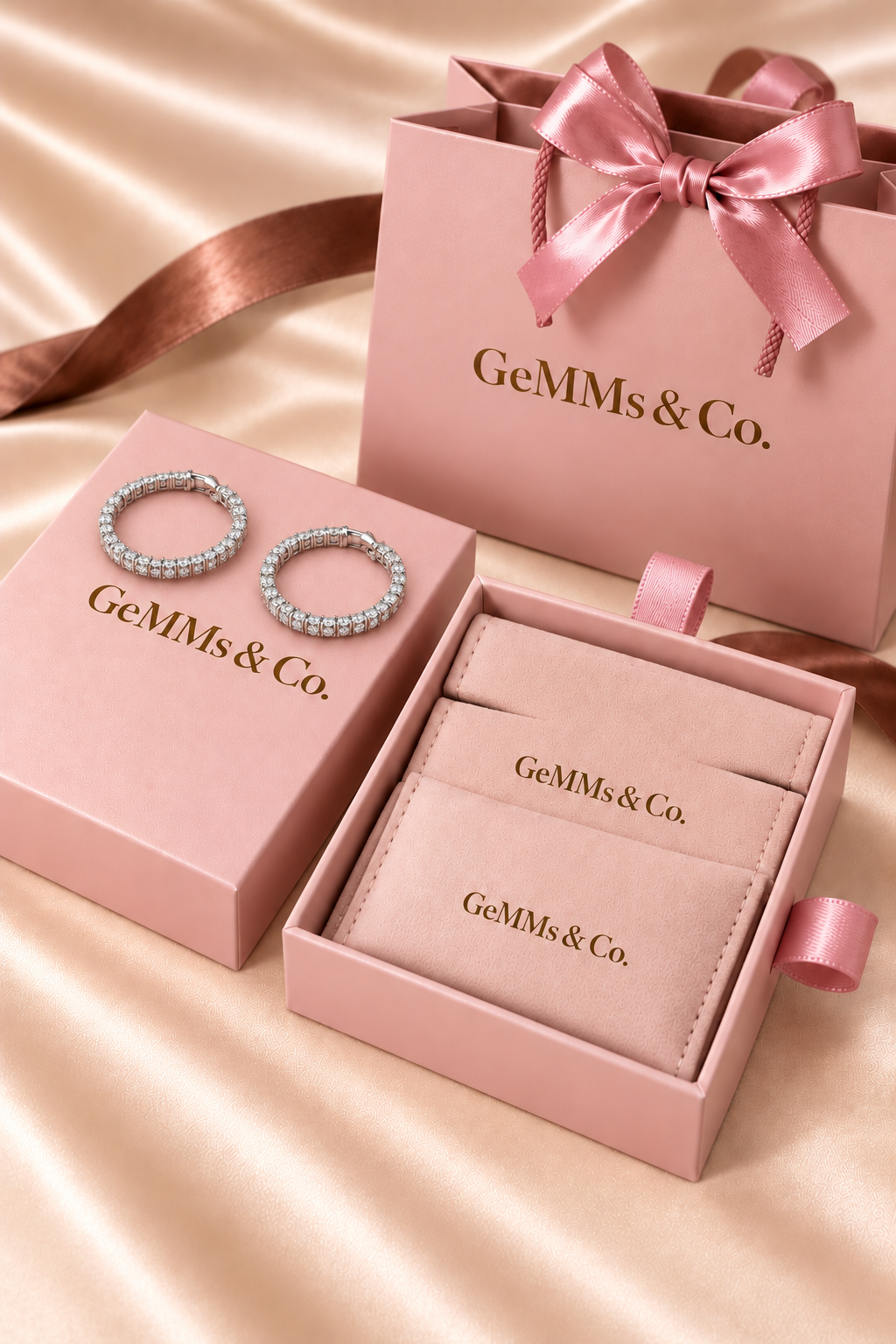 18ct Lab-Grown Diamond Hoop Earrings