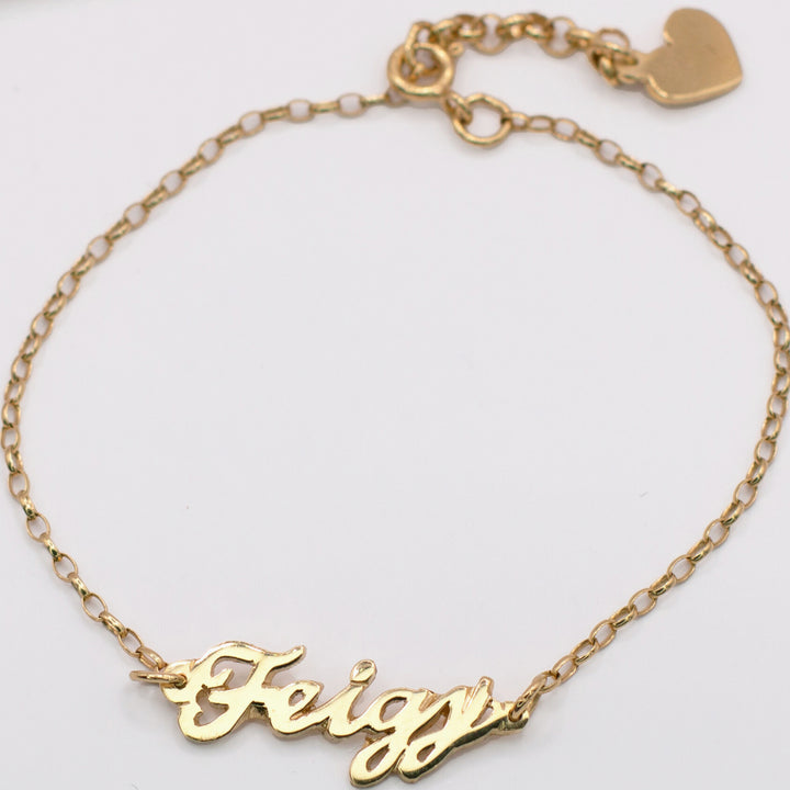 Handmade English Name Bracelets in Gold Filled/ Silver