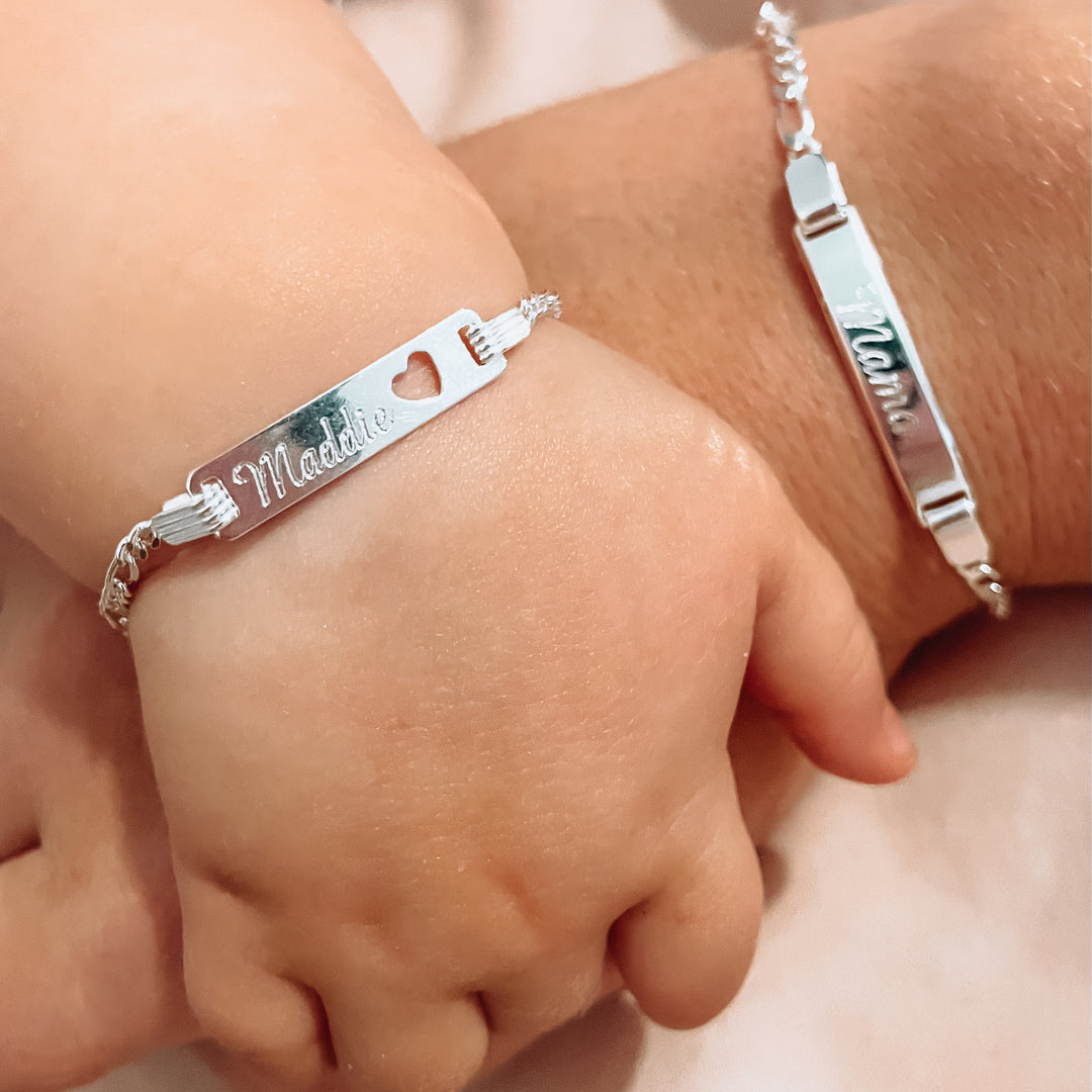 ID Ladies Girls Bracelet in Silver (Free Engraving) – GeMMs