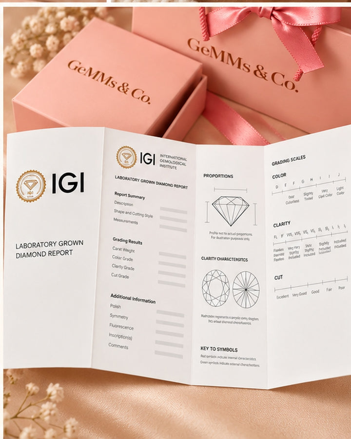18ct White Gold 2.25ct Emerald Cut Hidden Halo Lab Grown Diamond Ring - IGI certificate with GeMMs & Co packaging
