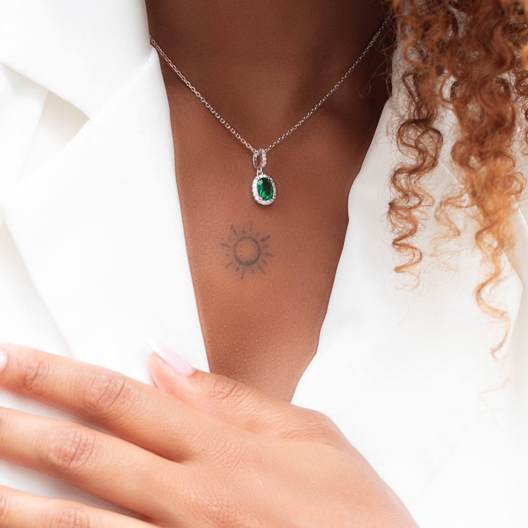 Emerald, the birthstone for May born best silver gift affordable ever