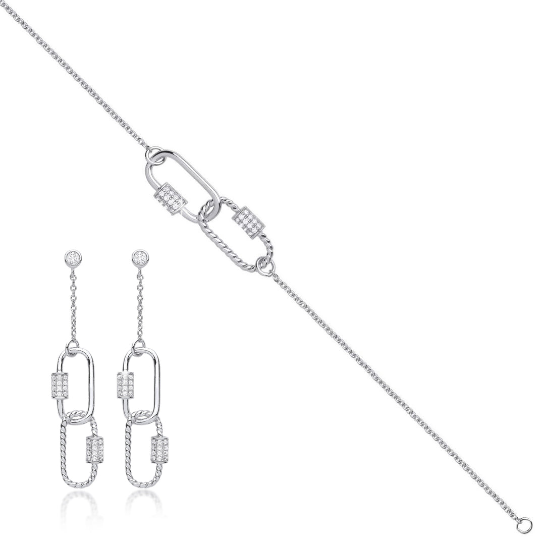 paperclip silver set  