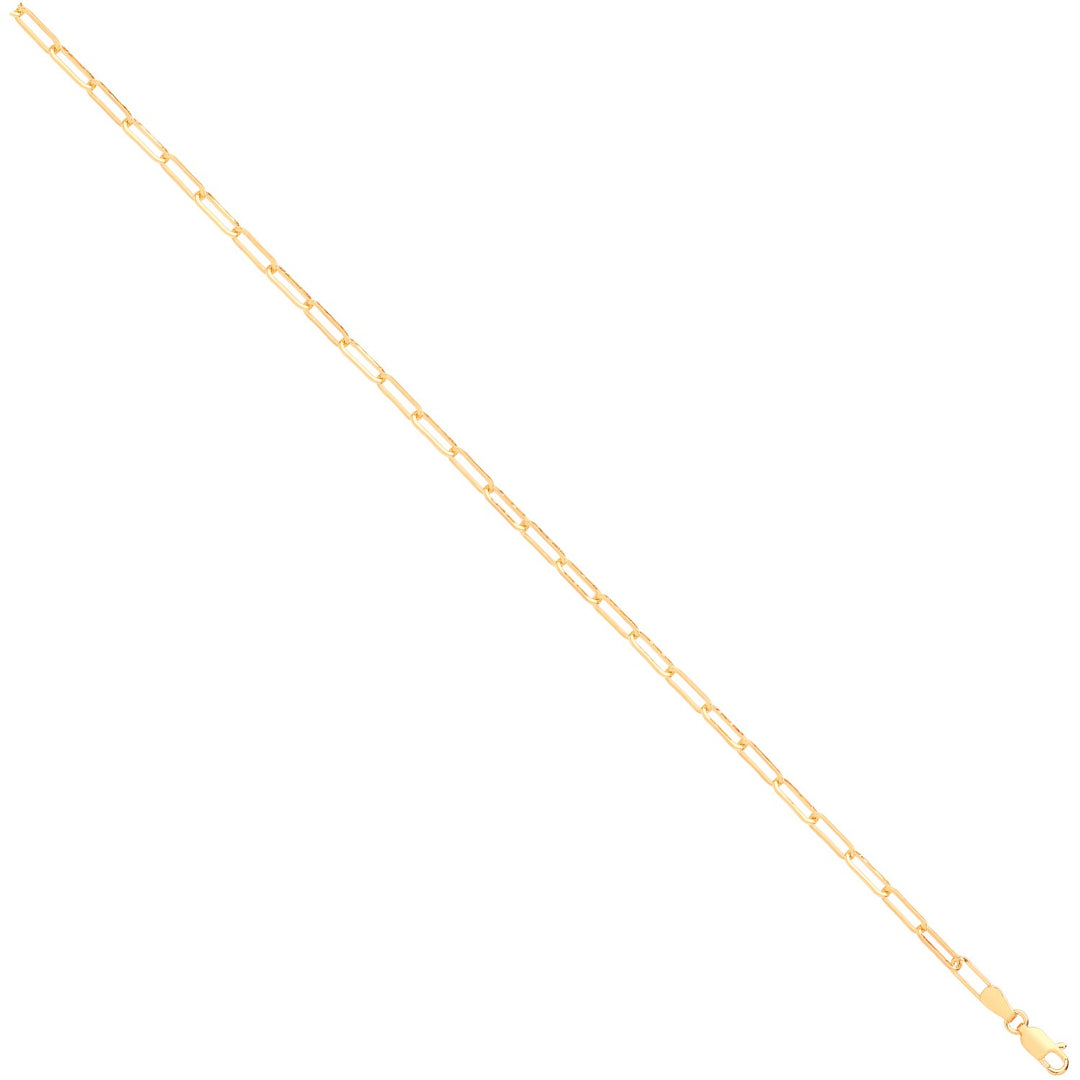 Paper Clip Bracelet In 9ct Gold