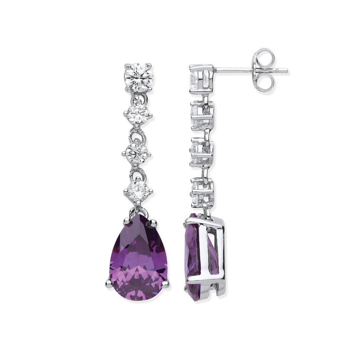 affordable  purple j jaz  party earrings