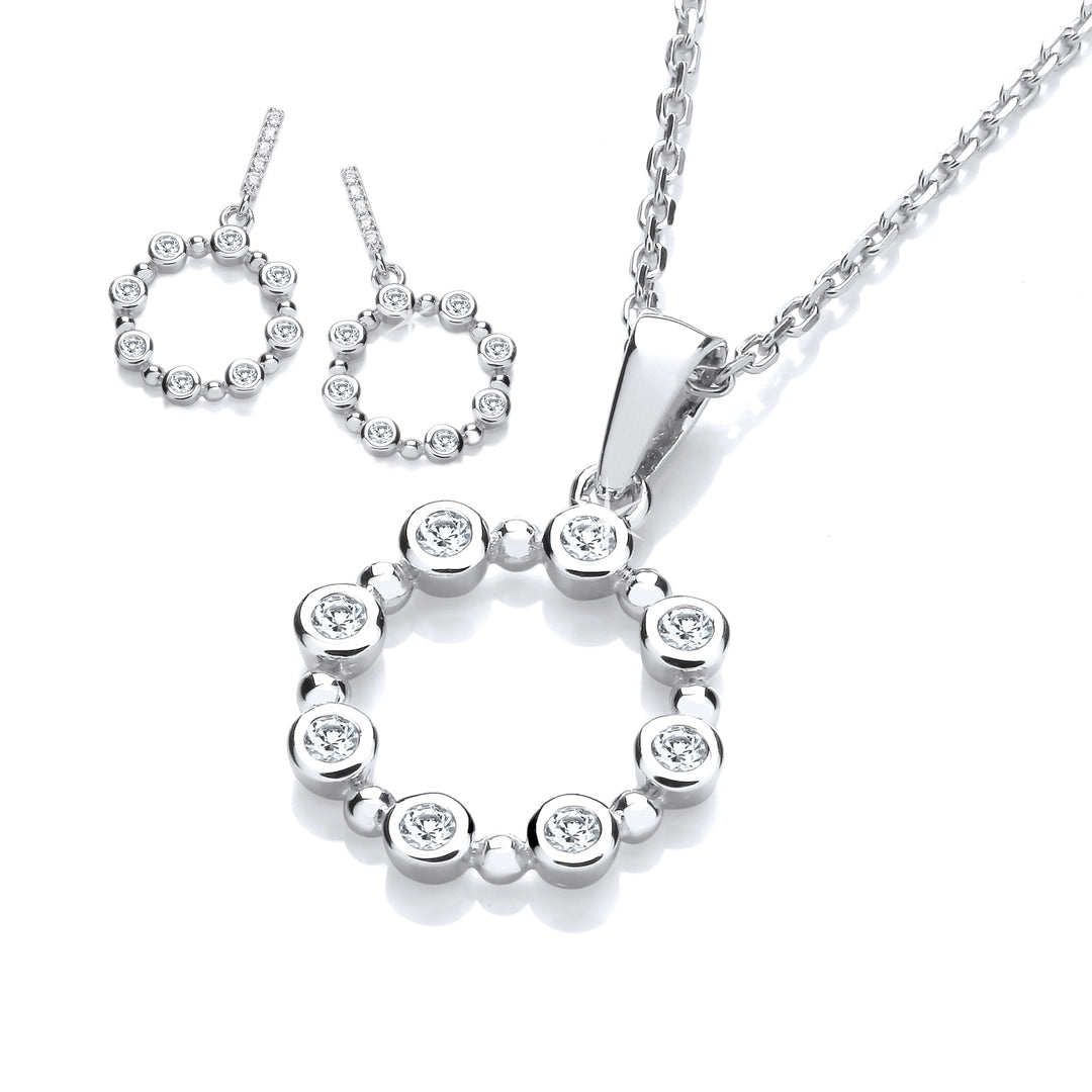 silver necklace set 