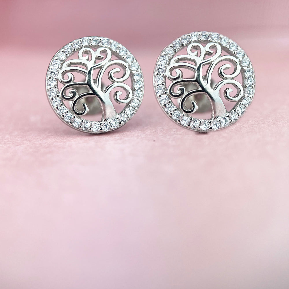 tree of life studs for girls 