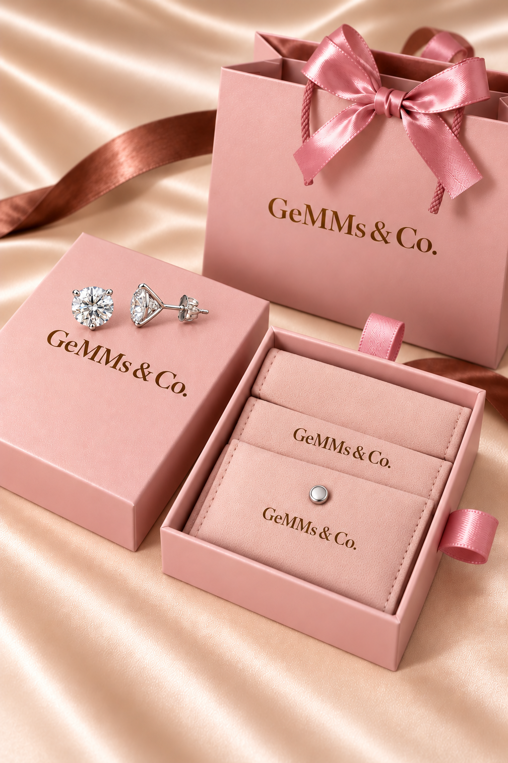 IGI-Certified Lab-Grown Diamond Martini Stud Earrings