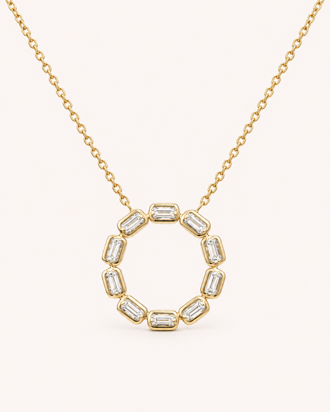 0.35ct Lab-Grown Diamond Circle of Life Necklace in 9ct Yellow Gold