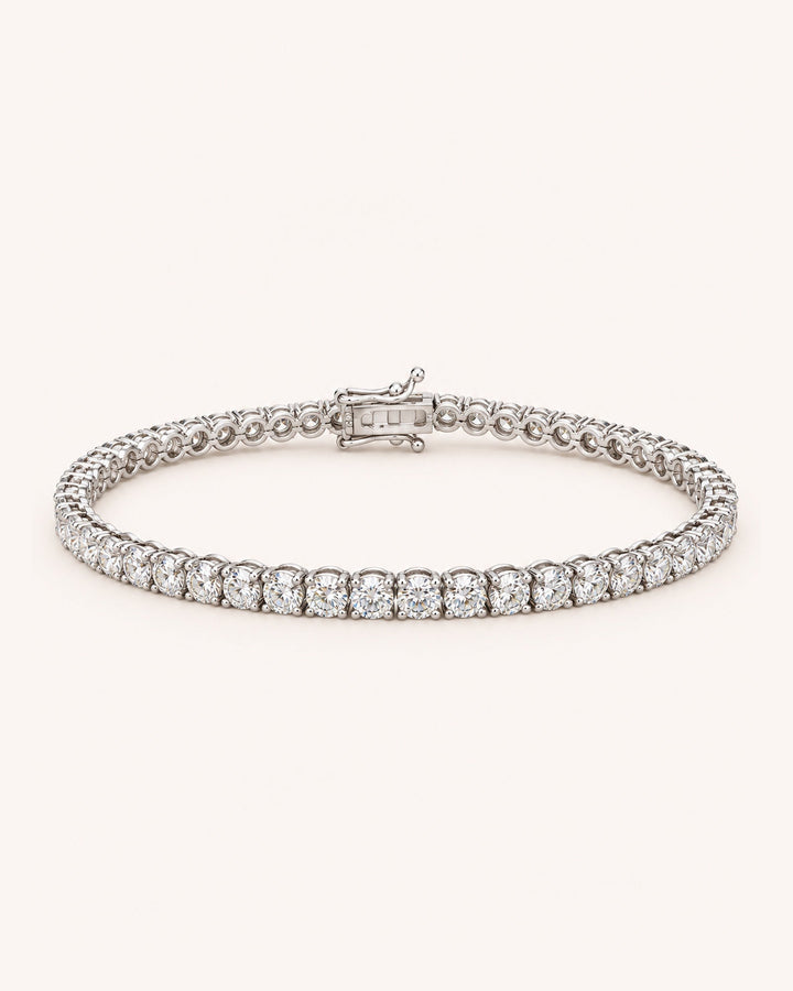 Lab-Grown Diamond Classic Tennis Bracelet on GeMMs & Co. cream background