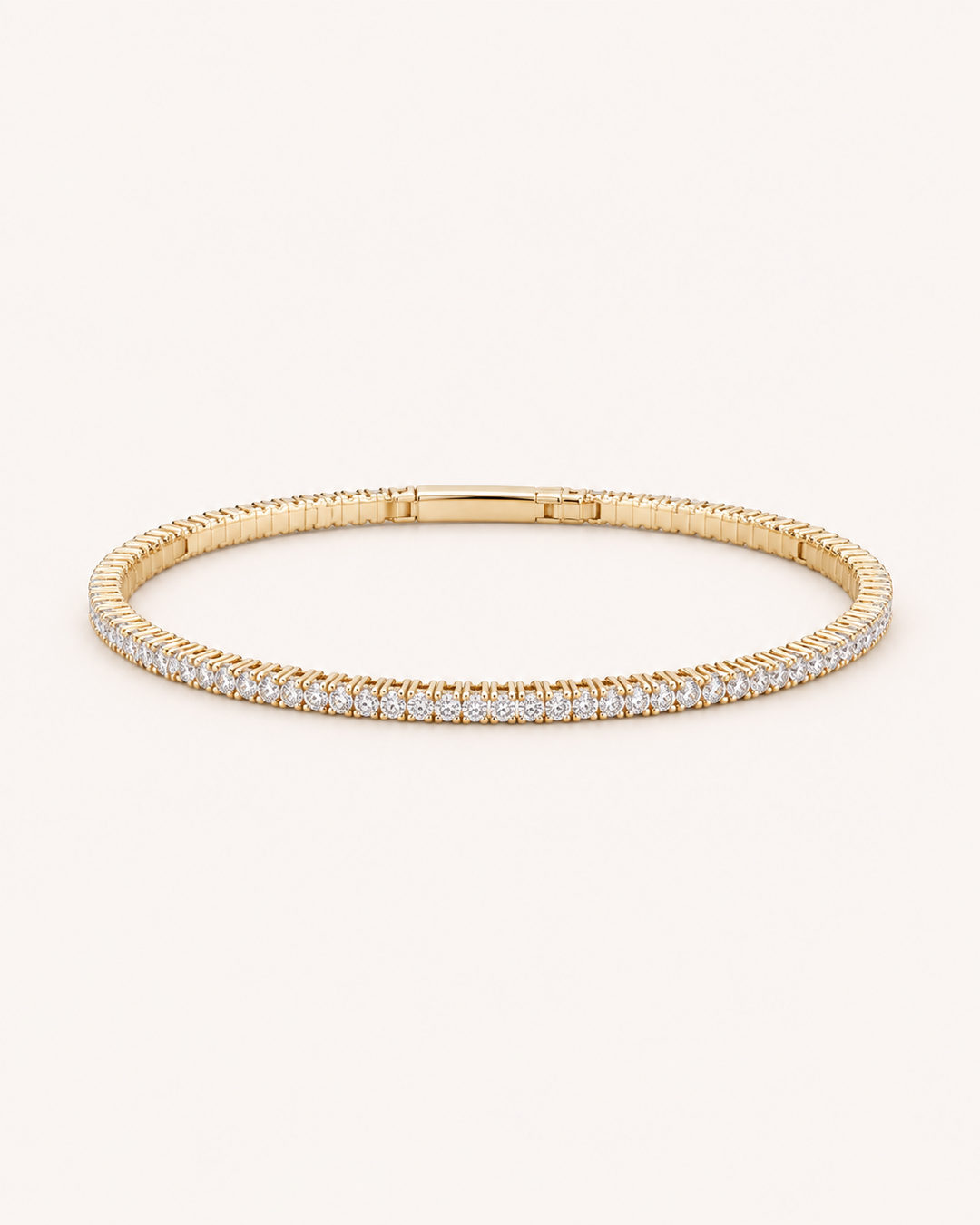 2.03ct lab-grown diamond flexi bangle in 9ct yellow gold