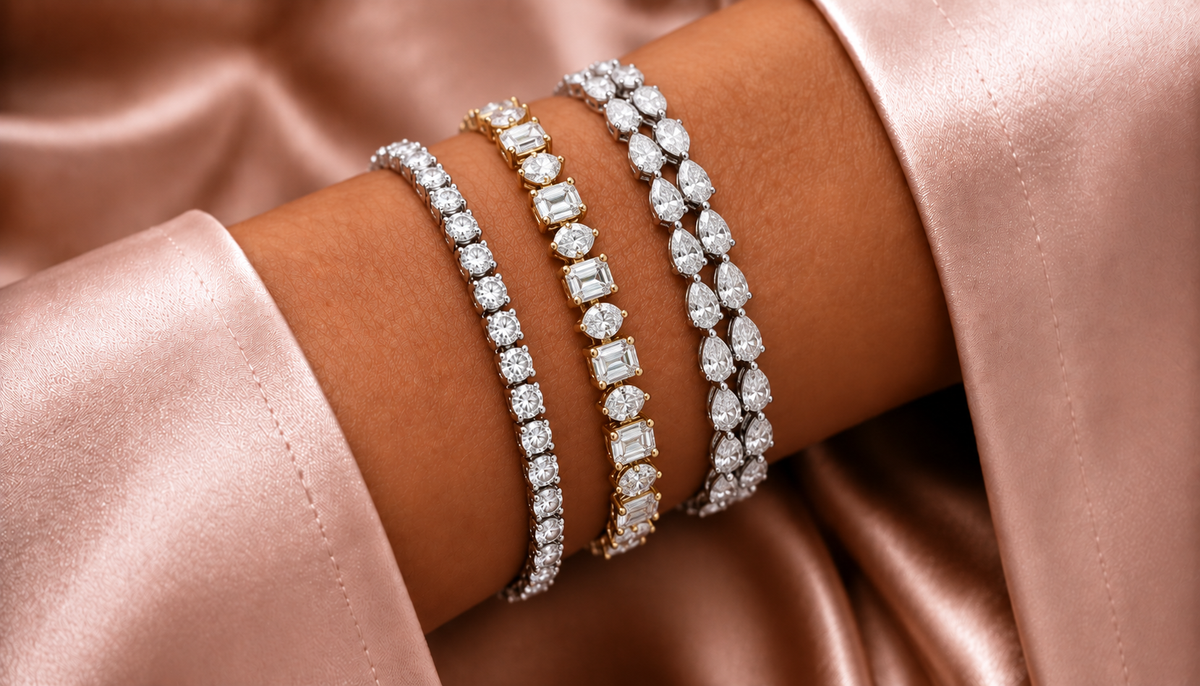 Diamond tennis bracelets