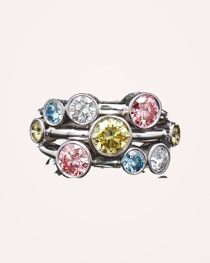Bubble ring diamond and bezel-setting details #metal_9ct-white-gold