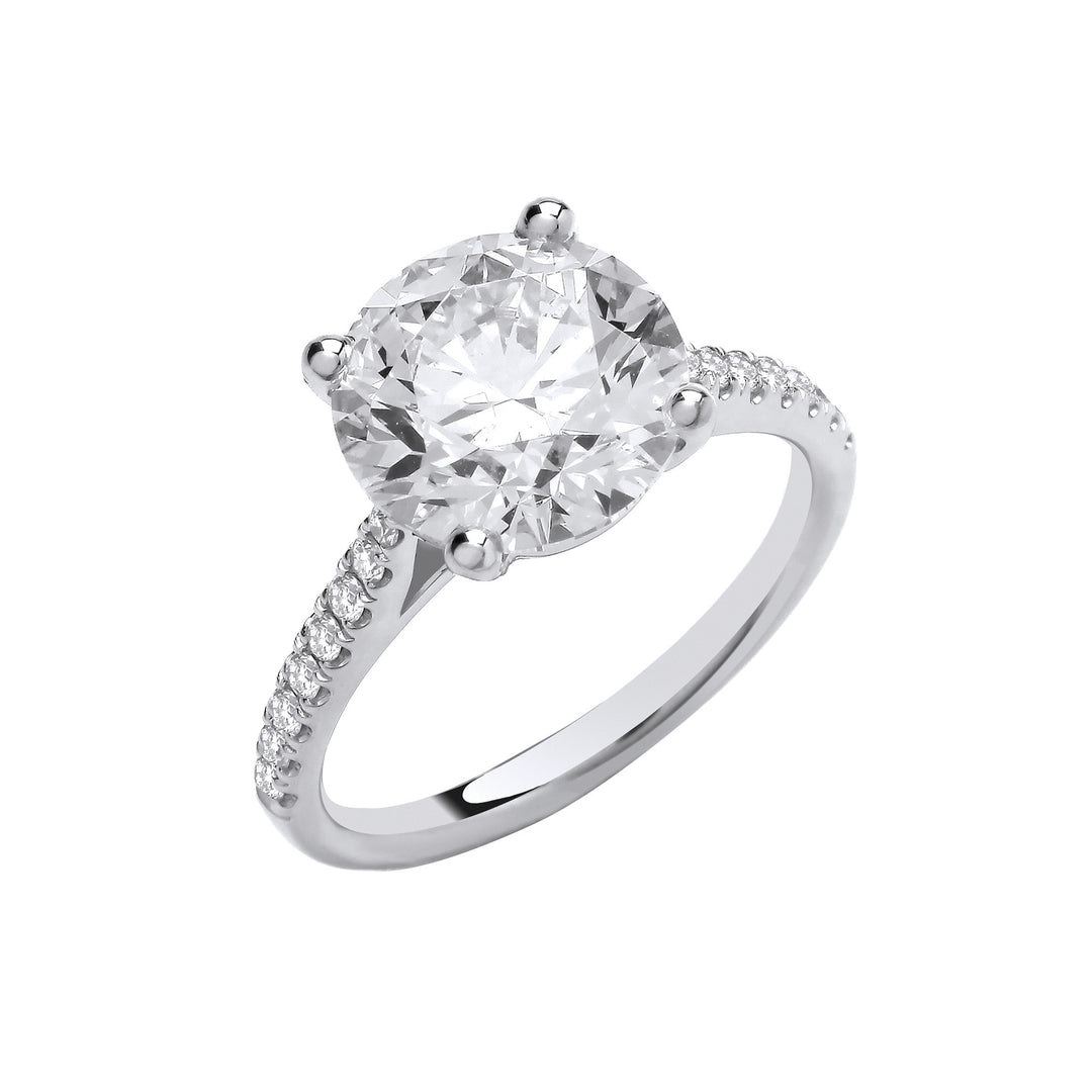 18ct White Gold 3.20ctw Lab Grown Diamond Ring IGI Certified