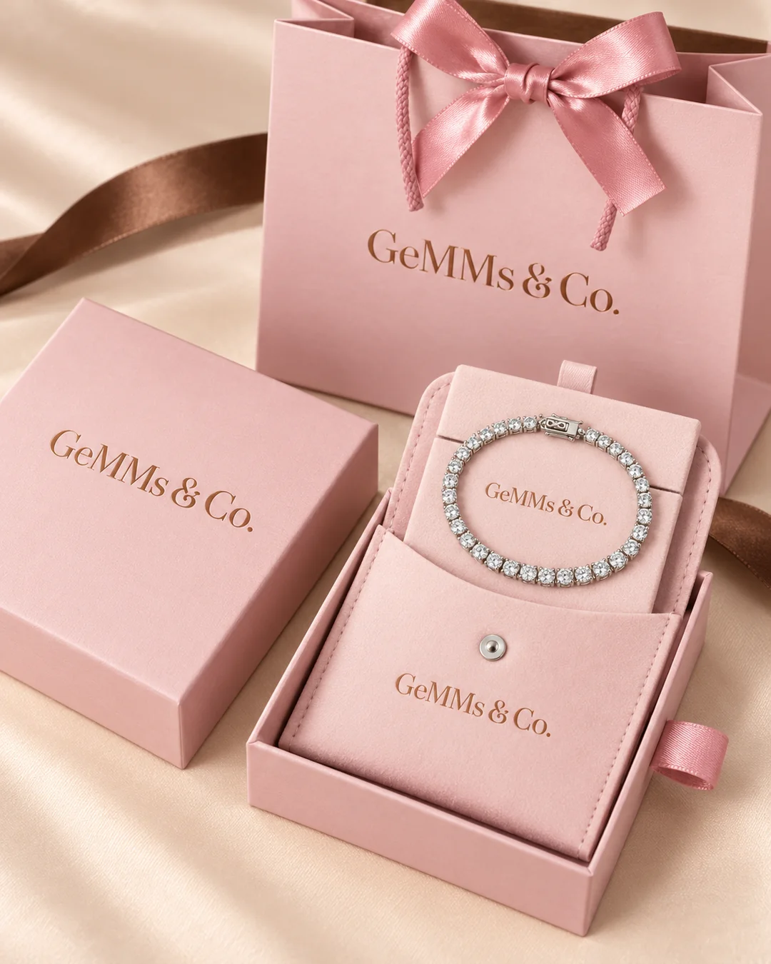 Original GeMMs & Co. pink luxury packaging #metal_9ct-white-gold