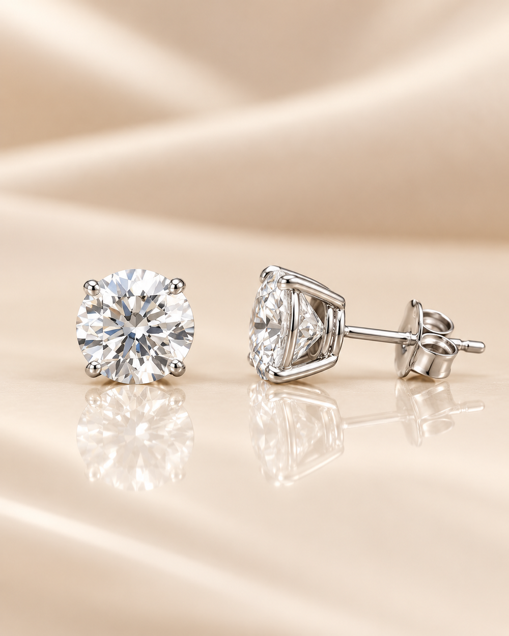 IGI-Certified Lab-Grown Diamond Stud Earrings